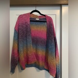 Rainbow Ombré Cardigan